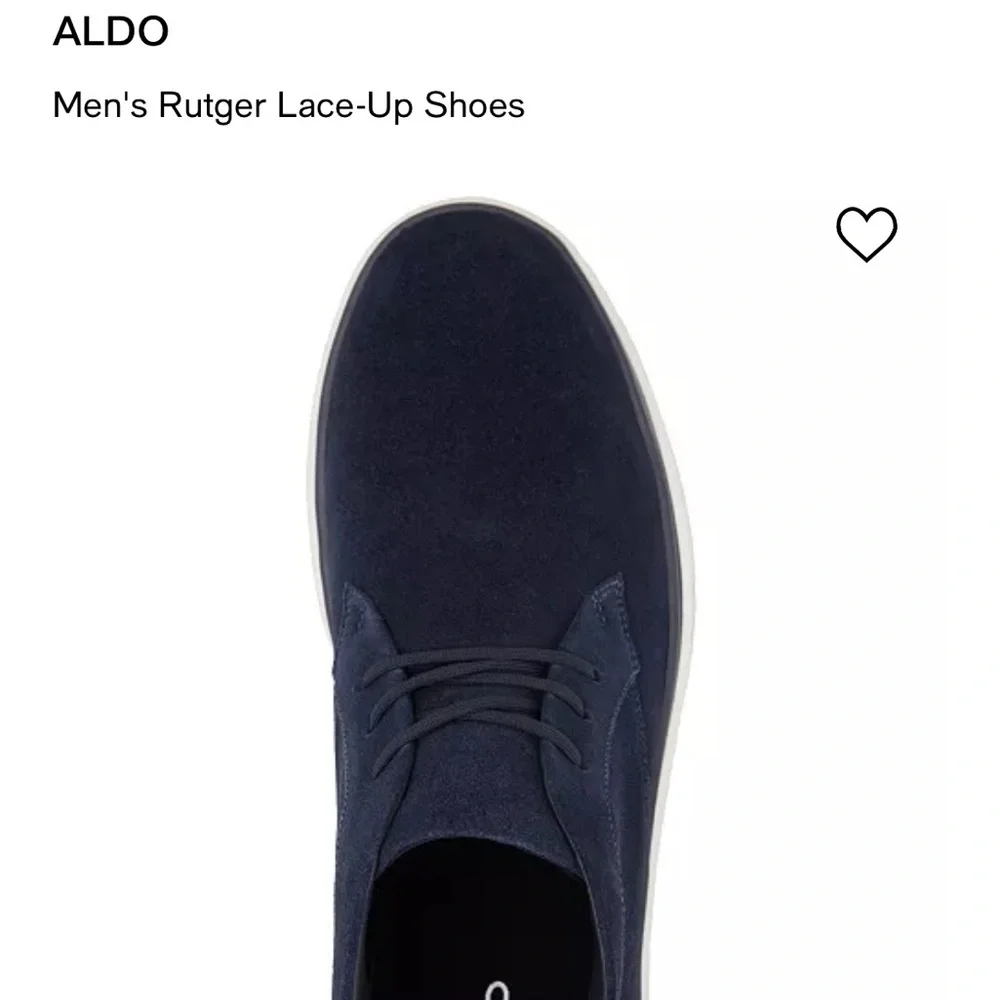 Aldo Men’s Rutger Navy Lace Up Shoes Size 11
